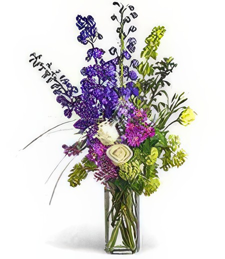 Blues and Bells Bouquet