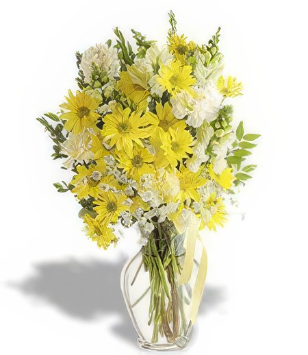 Yellow Daisy Vase