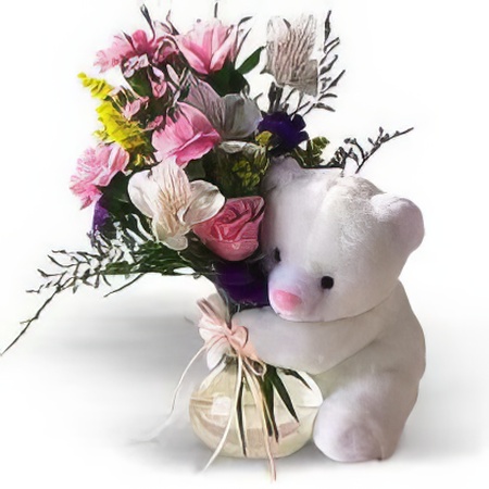 White Bear & Bouquet