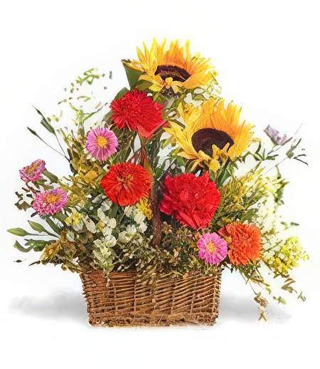 Small Summer Flower Basket