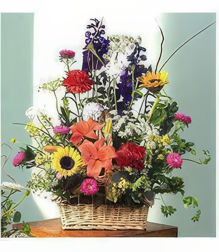 Medium Summer Flower Basket