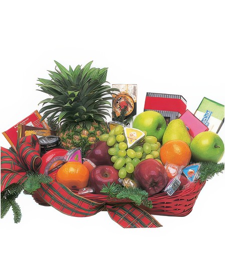 Fruit & Gourmet Christmas Basket