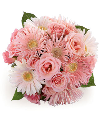 Pink Floral Elegance Wedding Bouquet