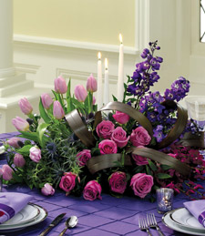 The Color of Passion Reception Centerpiece