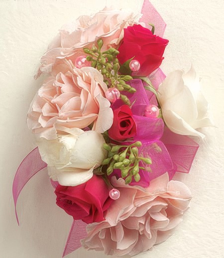 A Pink Heart Corsage