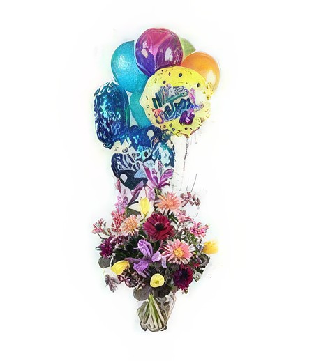 Birthday Spring Fling w/ Assorted Balloons
