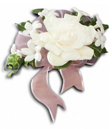White Visions Corsage