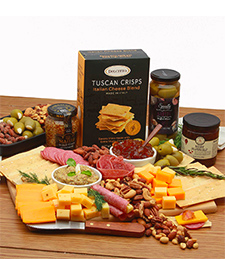 Classic Gourmet Cheese and Snacks Charcuterie Board