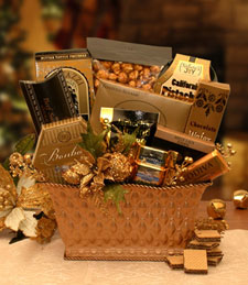 Golden Gatherings Holiday Gift Basket