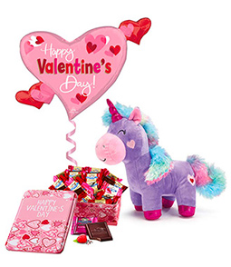 My Sweet Unicorn Valentine Plush With Chocolates