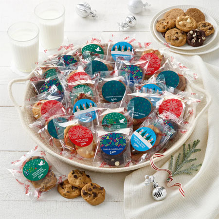 Mrs. Fields Holiday Nibblers bite-sized Cookies Handouts