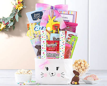 Easter Candy and Bubbles Gift Basket