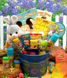 Just Cars .com: Little Bunny Blue Easter Fun Pail - Easter Basket for child