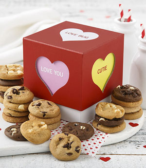 Mrs. Fields Valentine's Day Nibbler Cookie Box