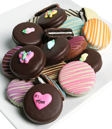 Golden Edibles Mother's Day Belgian Chocolate Covered Oreo Cookies - 12 pieces