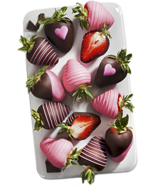 Chocolate Dip Delights™ Love My Mom Real Chocolate Covered Strawberries - 12-piece