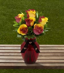 Arizona State University� Sun Devils� Rose Bouquet - 6 Stems