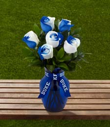 Duke University� Blue Devils� Rose Bouquet - 6 Stems