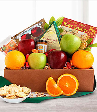 Golden State Deluxe Fruit and Cheese Box