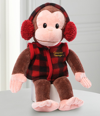 Holiday Curious George Plush