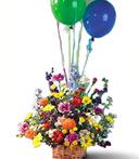 Large Basket with Balloons