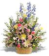 Sale: Large Pastel Flower Basket