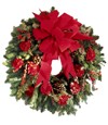 Crimson & Evergreen Wreath