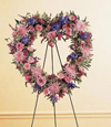 An Open Heart Standing Wreath