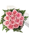 Dozen Pink Roses Wrapped