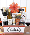 Red and White Wine Thankful Gift Basket